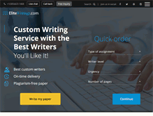 Tablet Screenshot of elitewritings.com